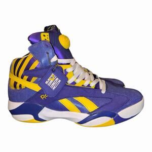 Reebok Shaq Attaq Pump LSU Purple Yellow Men’s Size 12 Shaquille O’Neal